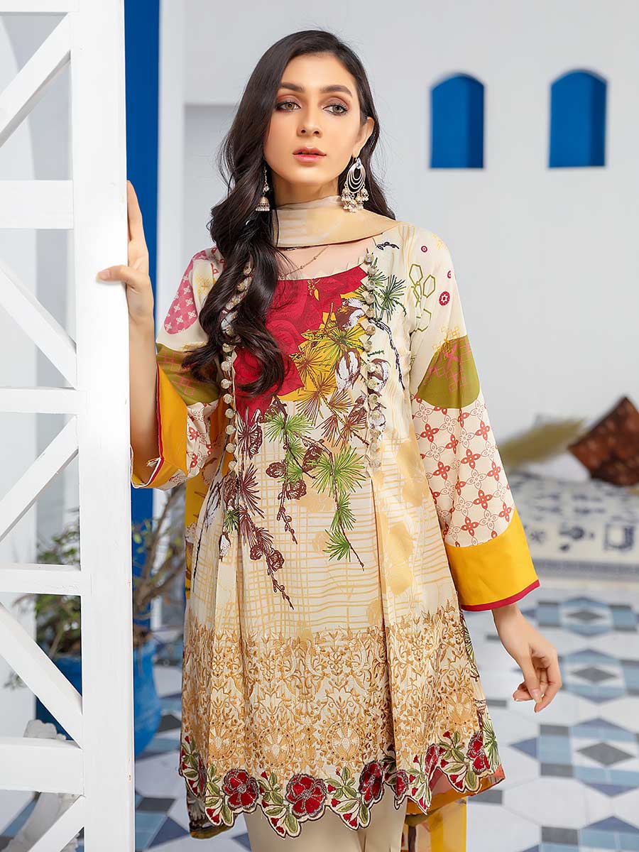 Aalaya Chicken Kari Lawn Vol 10 '21 D#07