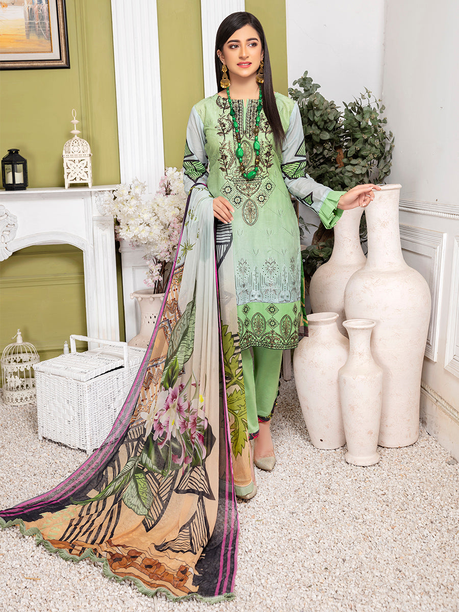 Aalaya Premium Embroidered Lawn Vol 10 2021 D#04