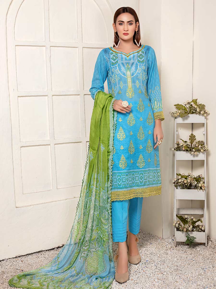 Aalaya Embroidered Collection Lawn 2021 D#03