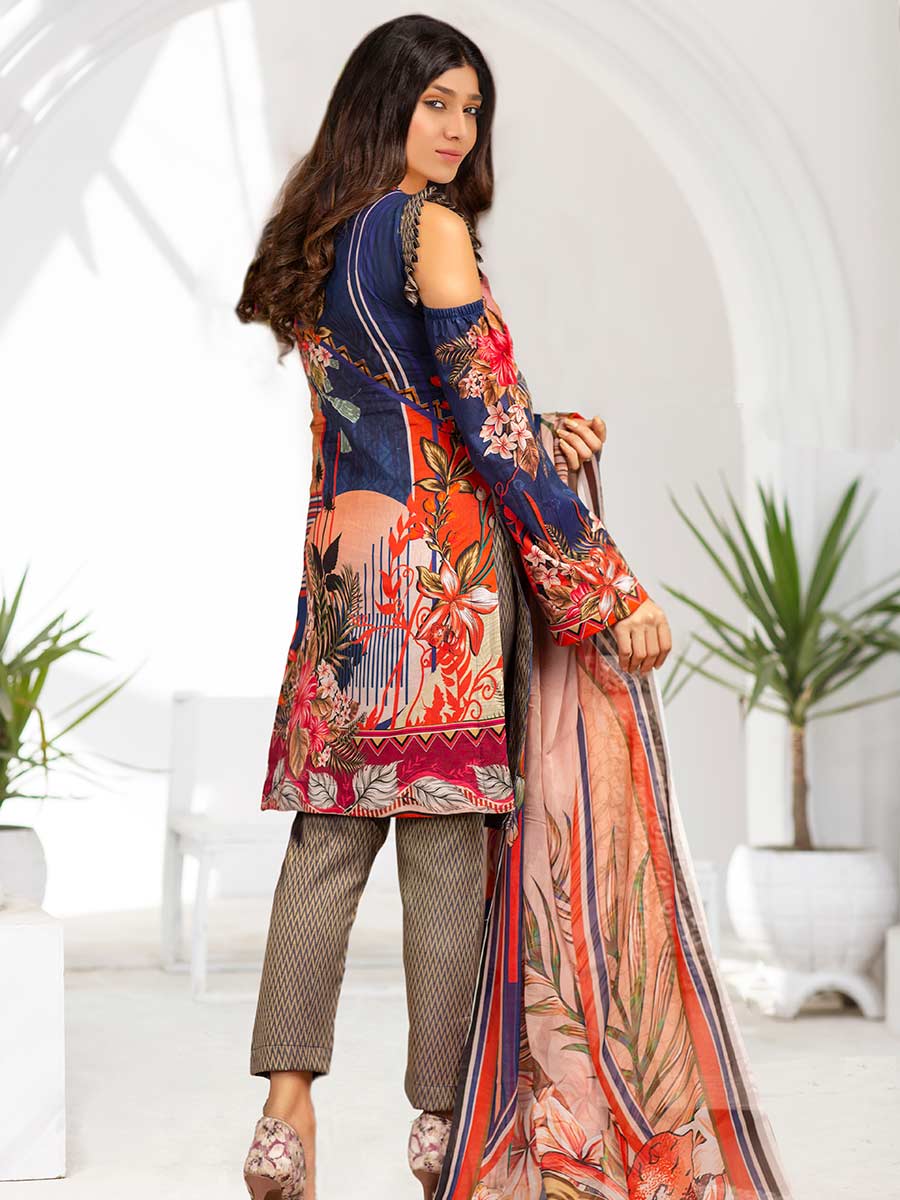 Aalaya Embroidered Lawn Vol A1 '21 D#03