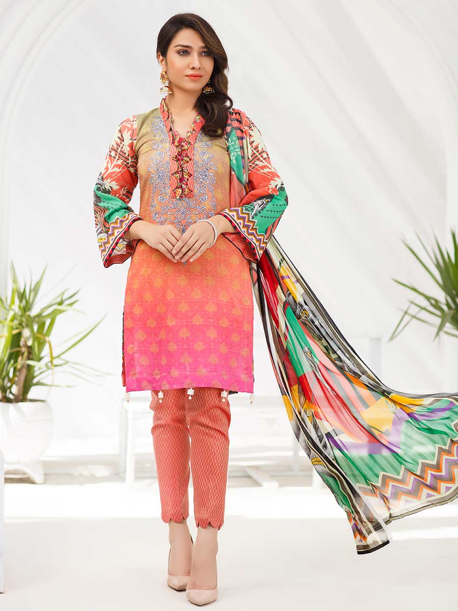 Aalaya Embroidered Lawn Vol A1 '21 D#04