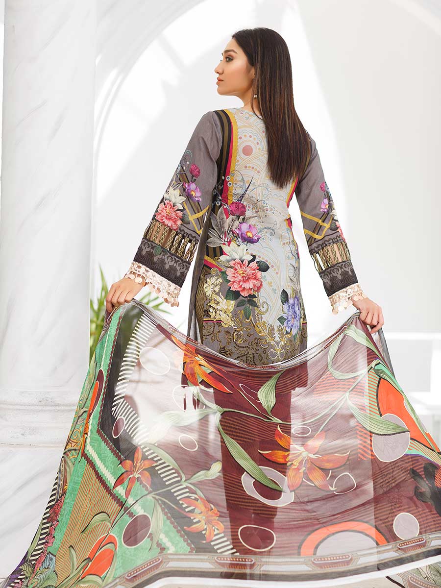Aalaya Embroidered Lawn Vol A1 '21 D#07