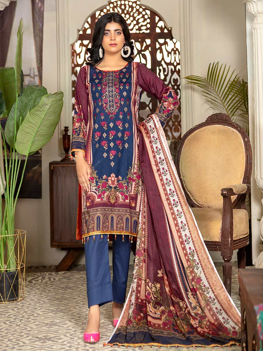 Aalaya Embroidered Lawn Vol A10 2021 D#08