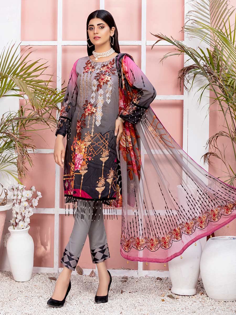 Aalaya Embroidered Lawn Vol A15 2021 D#01