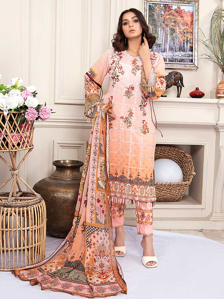 Aalaya Embroidered Swiss Lawn Vol A17 2021 D#05
