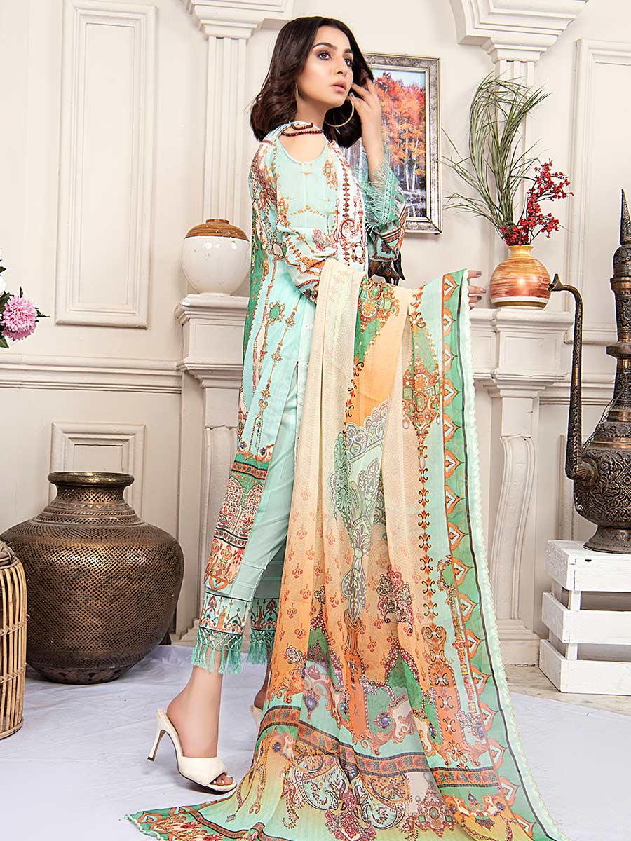 Aalaya Embroidered Swiss Lawn Vol A17 2021 D#06