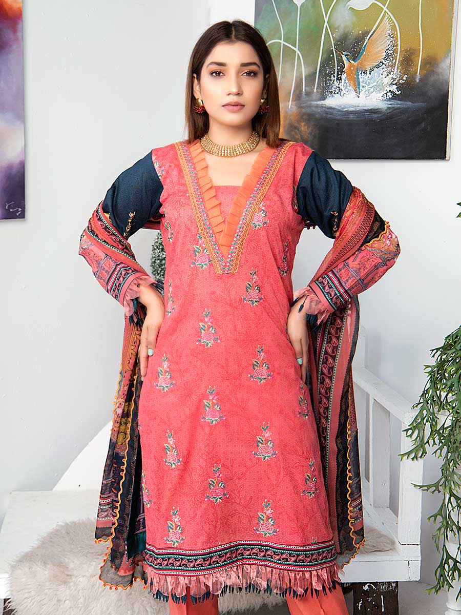 Aalaya Embroidered Lawn Vol A4 '21 D#04