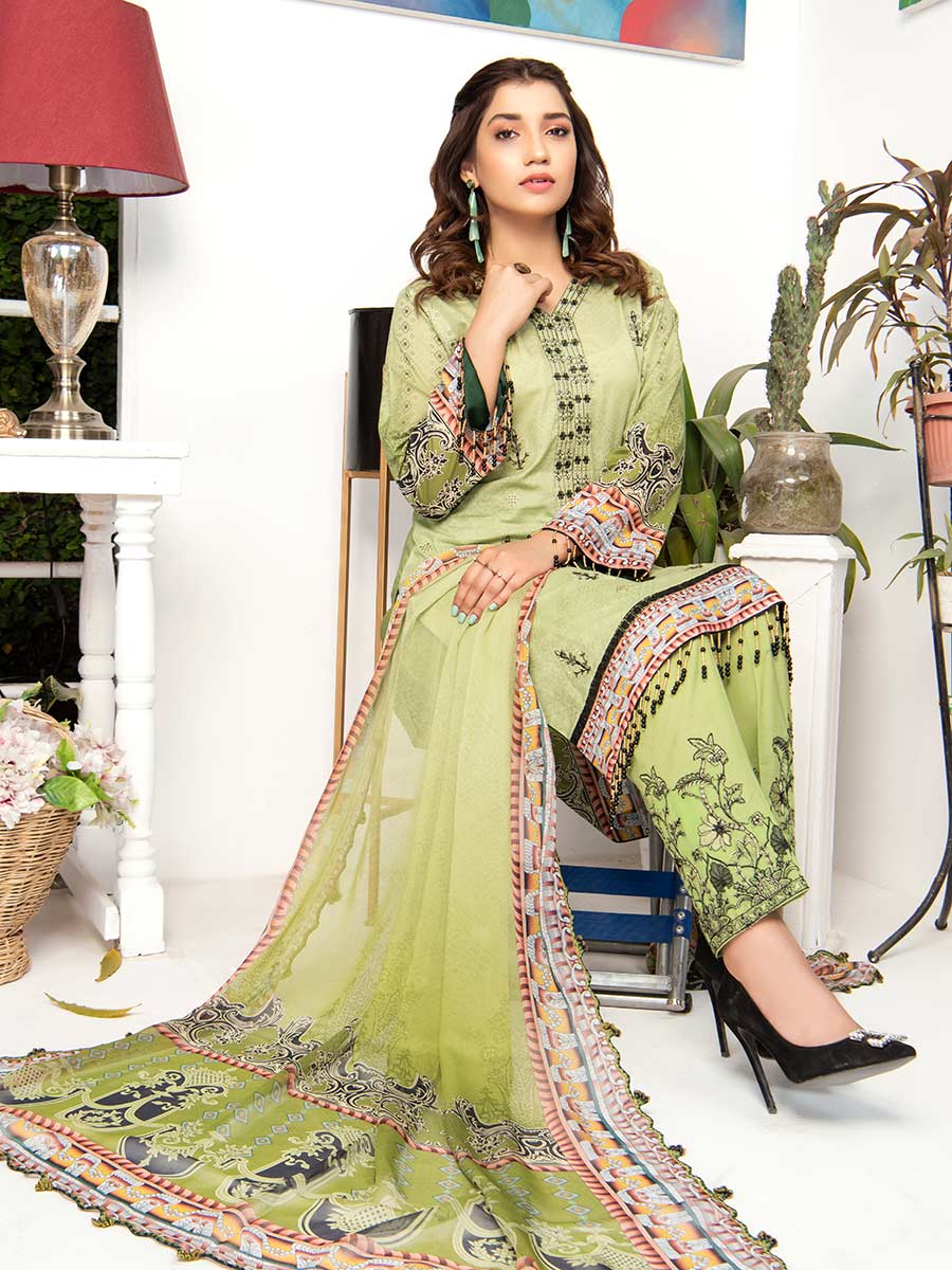 Aalaya Embroidered Lawn Vol A4 '21 D#07
