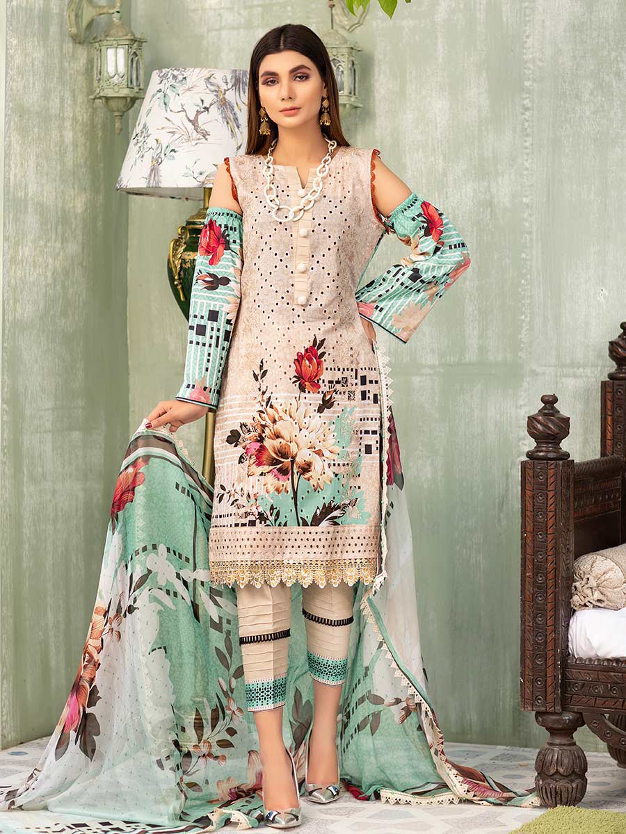 Aalaya Embroidered Lawn Vol A6 2021 D#02