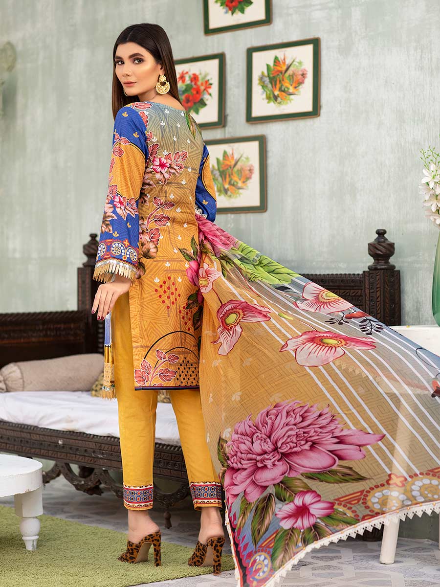 Aalaya Embroidered Lawn Vol A6 2021 D#07