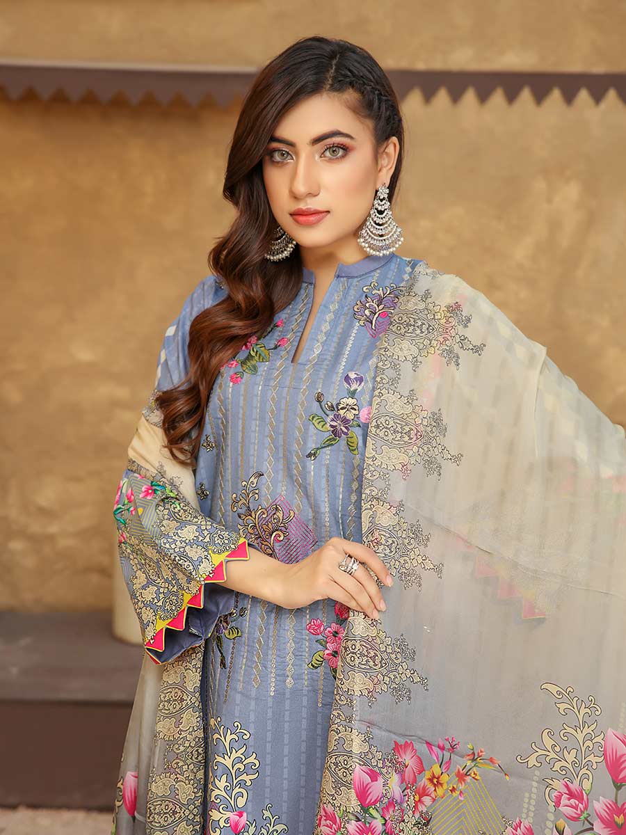 Aalaya Embroidered Lawn Vol A7 '21 D#09