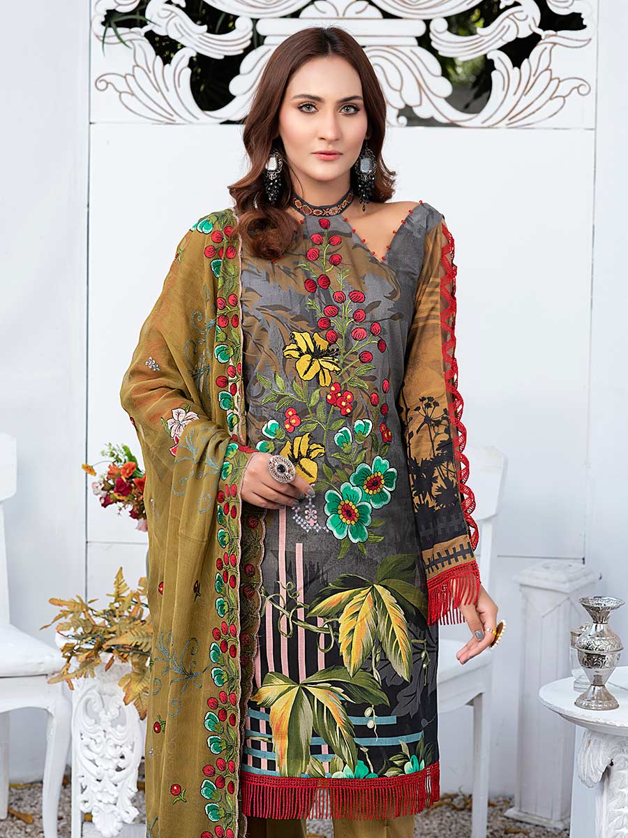 Aalaya Embroidered Lawn Vol A20 2021 D#01