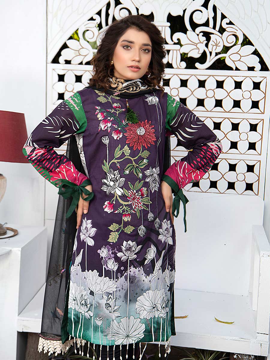 Aalaya Embroidered Lawn Vol A20 2021 D#10