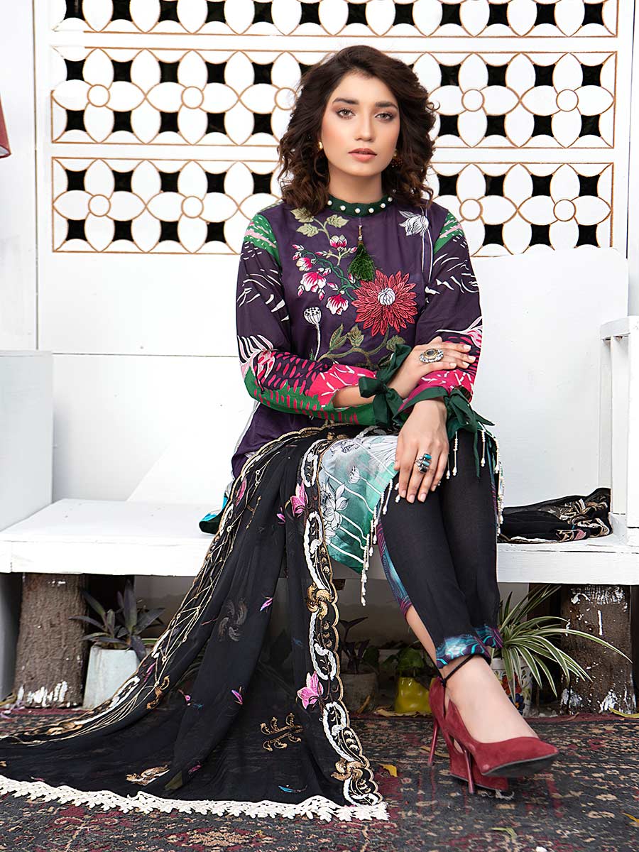 Aalaya Embroidered Lawn Vol A20 2021 D#10