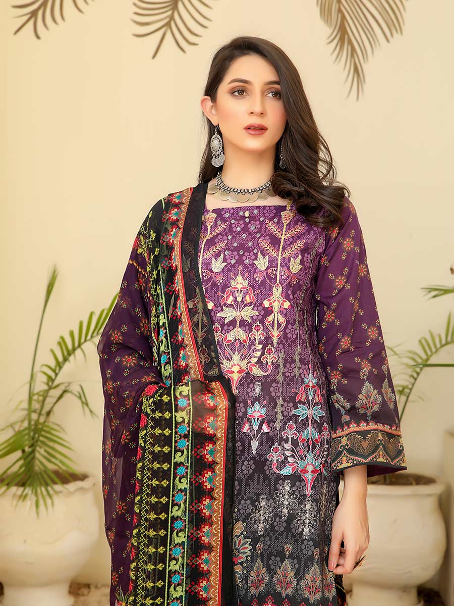Minha Embroidered Lawn Vol C4 2022 D#07